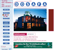 Tablet Screenshot of dosafa.de